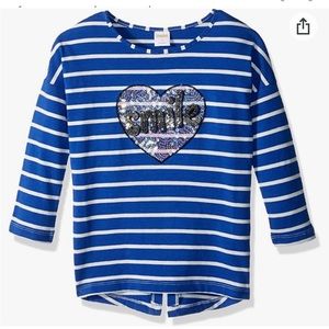 Gymboree Sequin Top Heart with Smile